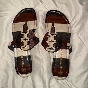 Tory Burch Multicolor Striped Sandals